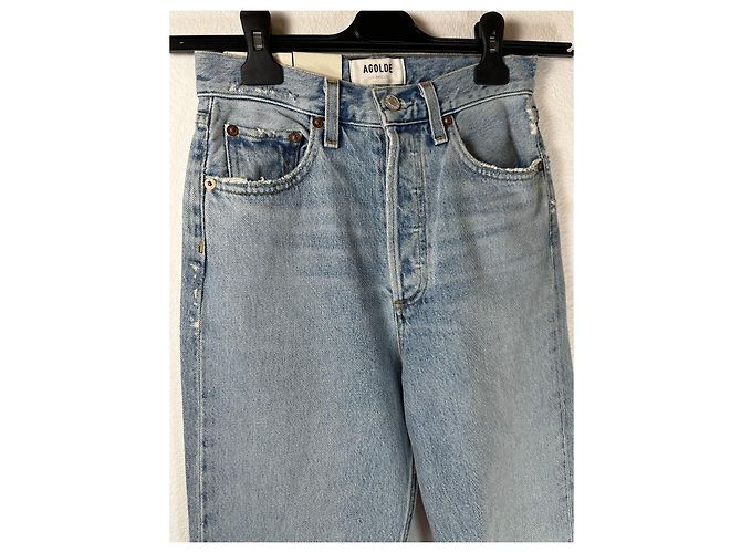 Autre Marque Vaqueros Agolde 90's Pinch Waist de Talle Alto Rectos Azules - vista 2