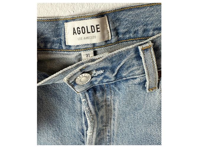 Autre Marque Agolde Vaqueros rectos de talle alto Soundwave azules años 90 - vista 3