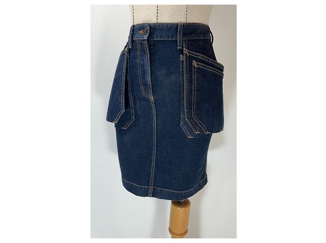 Falda vaquera Jean Paul Gaultier azul - vista 2