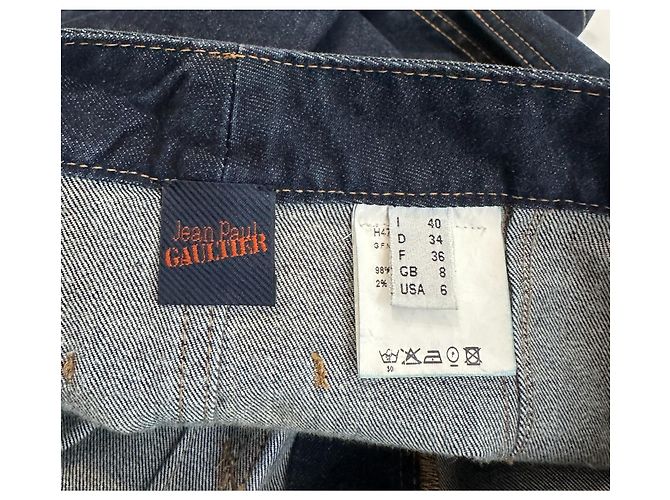 Falda vaquera Jean Paul Gaultier azul - vista 7
