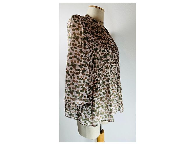 Blusa de seda Hémisphère Multicolor - vista 3