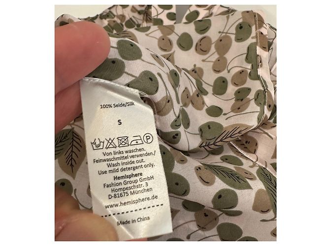 Blusa de seda Hémisphère Multicolor - vista 6