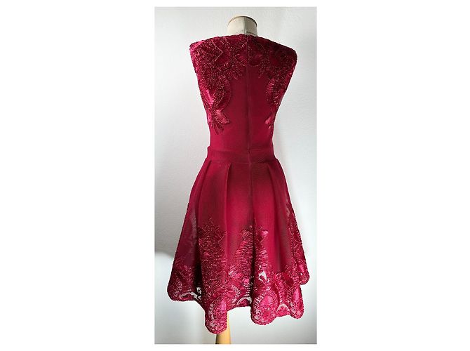 Maje Partykleid aus besticktem Mesh Pink - Ansicht 4