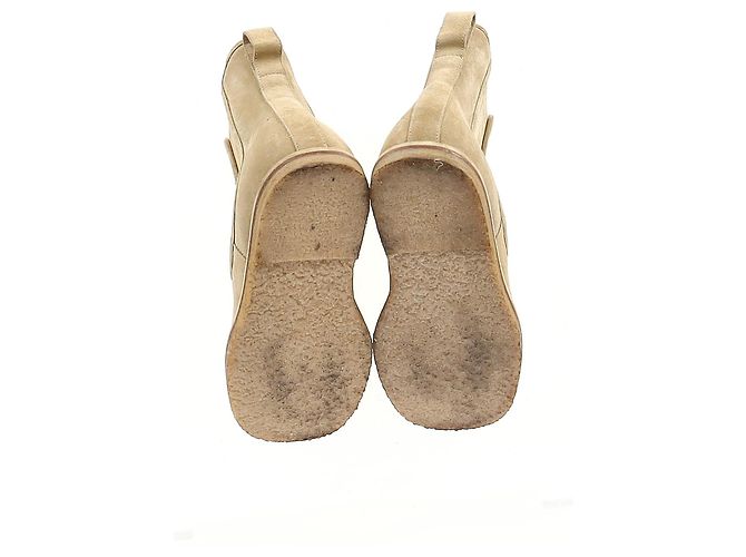 Stivaletti Chelsea Loewe in pelle scamosciata beige - vista 6