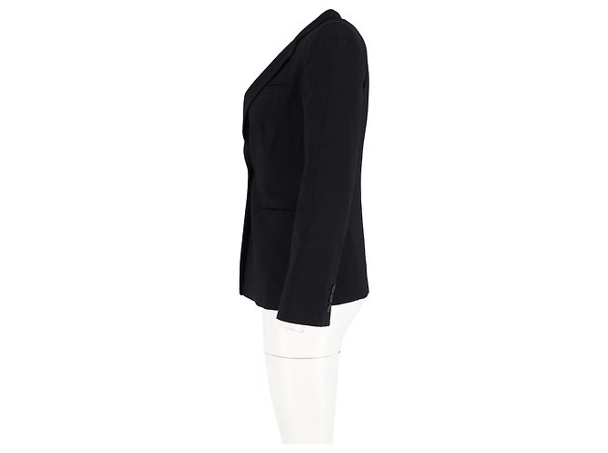 Giorgio Armani Armani Collezioni – Einreihiger Blazer aus schwarzer Wolle - Ansicht 5