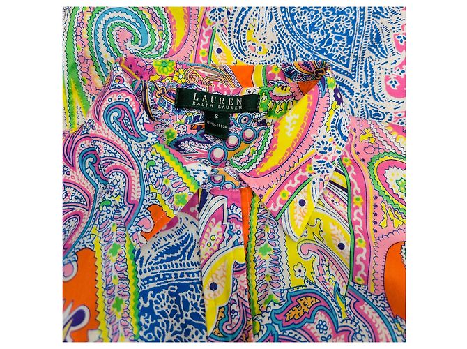 Top de camisa Ralph Lauren de algodón Multicolor - vista 5