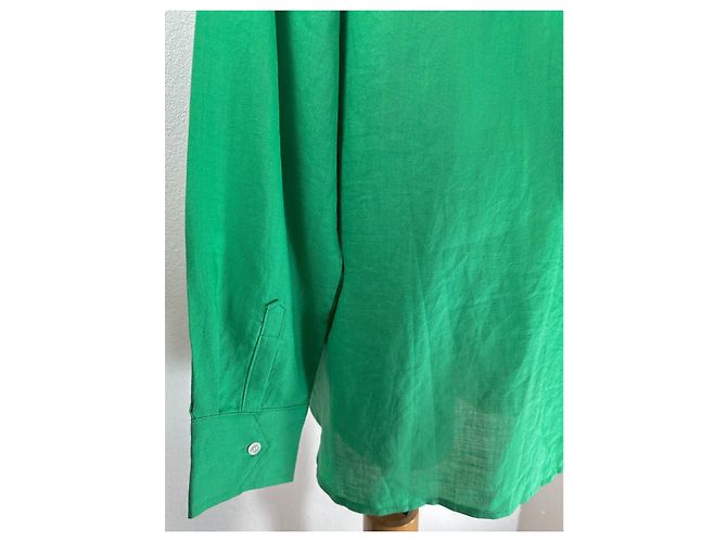 Autre Marque The Frankie Shop Camisa Oversize Verde - vista 5