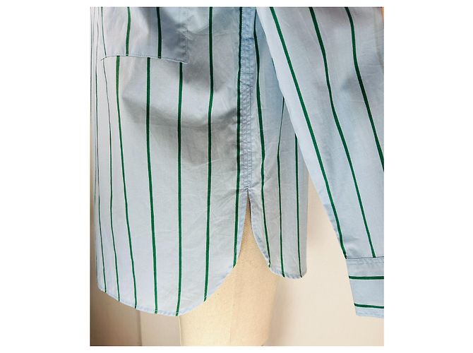 Top Marimekko Tavaton Kiskoraita a rayas azul de algodón - vista 3