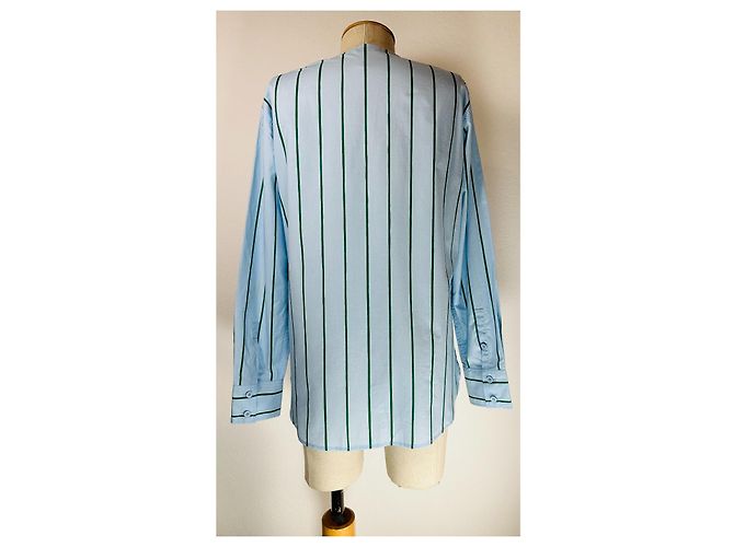 Top Marimekko Tavaton Kiskoraita a rayas azul de algodón - vista 5