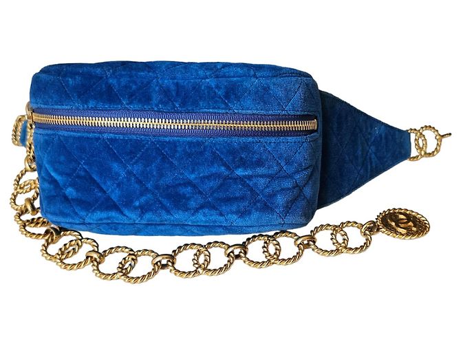 Fascia renale Chanel da collezione Nero Blu - vista 5
