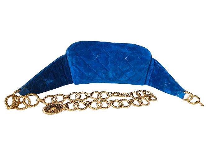 Fascia renale Chanel da collezione Nero Blu - vista 7