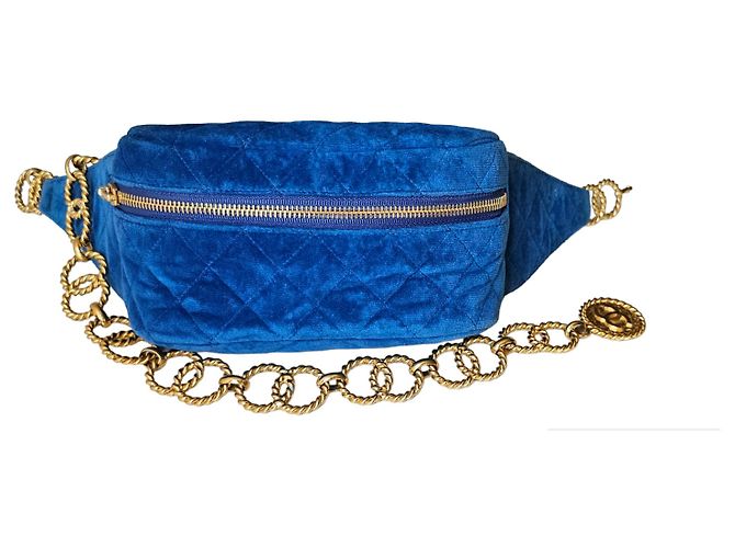 Fascia renale Chanel da collezione Nero Blu - vista 8