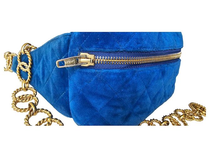 Fascia renale Chanel da collezione Nero Blu - vista 9