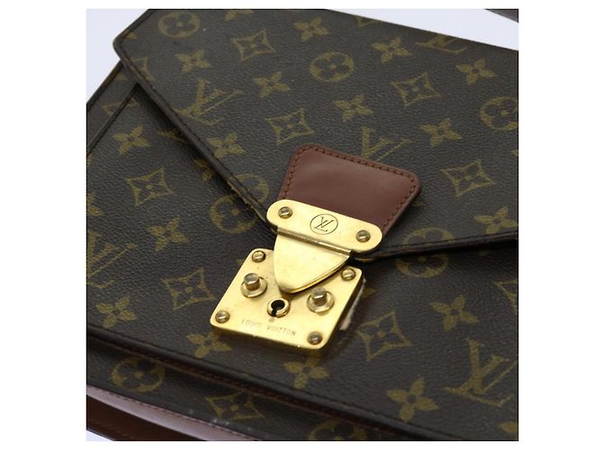 Louis Vuitton Monogram Monceau 28 Borsa a mano 2modo M51185 LV Aut 69891 Monogramma - vista 19