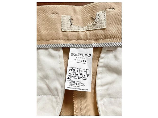 Pantalones anchos de algodón beige Weekend Max Mara - vista 5