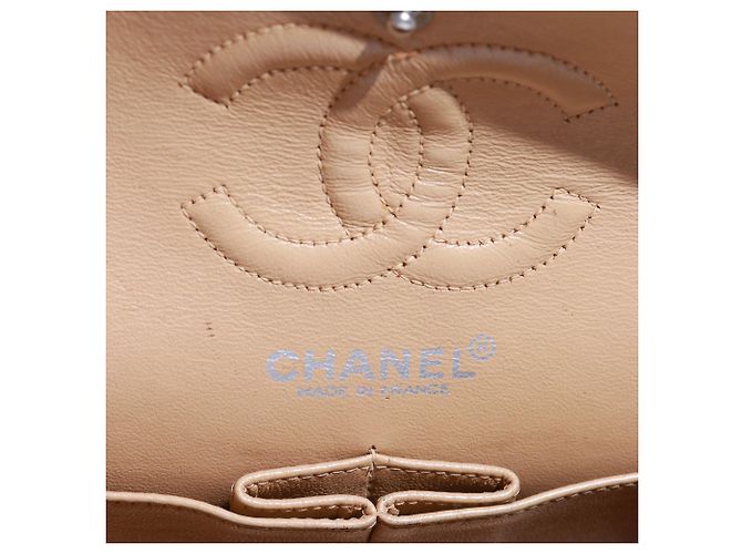 CHANEL - Bolsa de dupla aba atemporal 23 em couro acolchoado marrom - vista 9