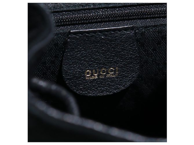 Bamboo GUCCI - Mochila mini em camurça preta e couro Preto - vista 9