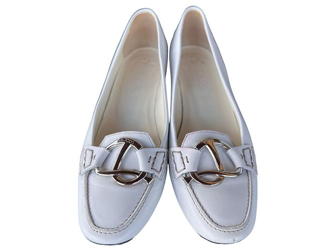 Tod's Pumps aus weißem Leder 36,5 - Ansicht 4