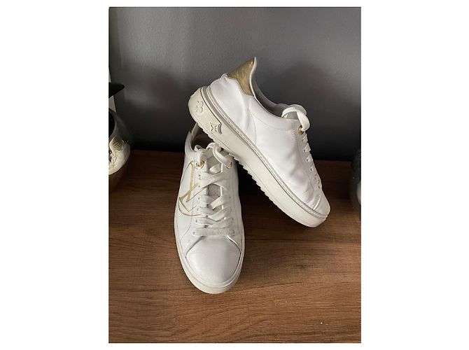Louis Vuitton Time Out Sneaker weiß Leder 39 - Ansicht 2