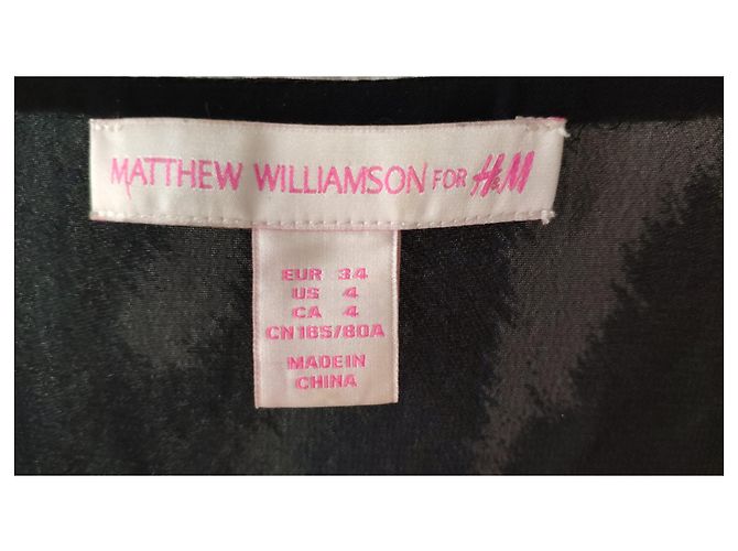 Autre Marque MATTHEW WILLIAMS PARA H&M VESTIDO DE SEDA. Multicolor - vista 4