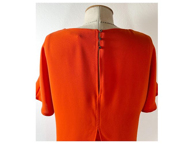 Luisa Cerano Kleid Orange aus Polyester - Ansicht 4