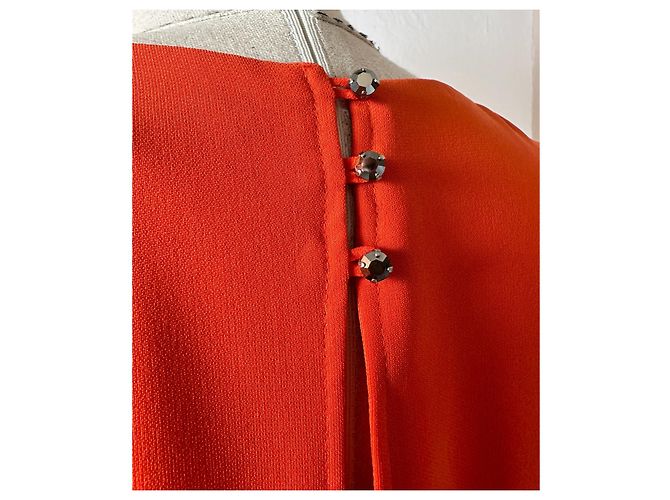Luisa Cerano Kleid Orange aus Polyester - Ansicht 5