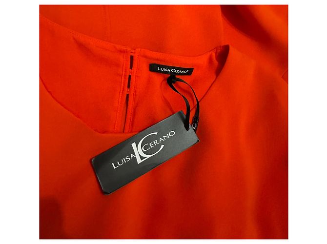 Luisa Cerano Kleid Orange aus Polyester - Ansicht 6