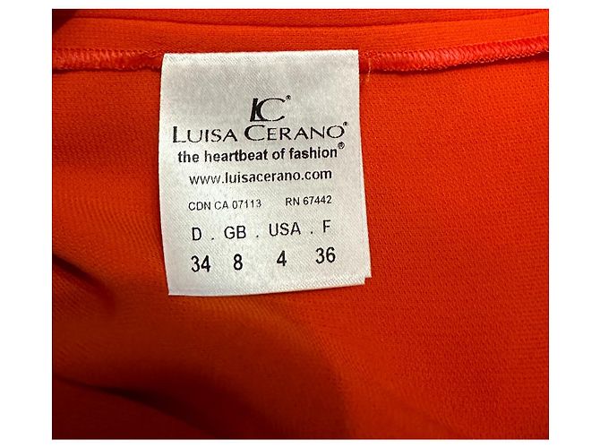 Luisa Cerano Kleid Orange aus Polyester - Ansicht 7