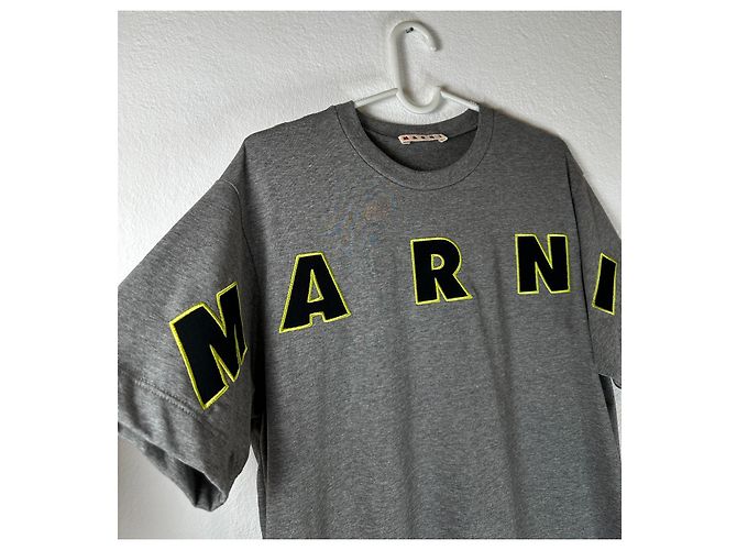 Marni T-Shirt Grau Baumwolle - Ansicht 2