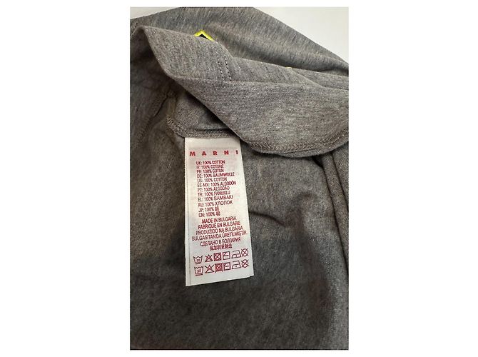 Marni T-Shirt Grau Baumwolle - Ansicht 5