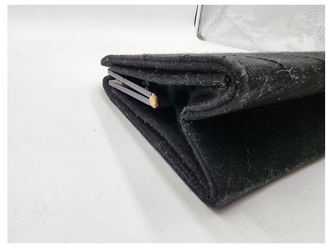 Borsa a tracolla in tessuto con catena Chanel Mademoiselle Bijoux Nero - vista 16