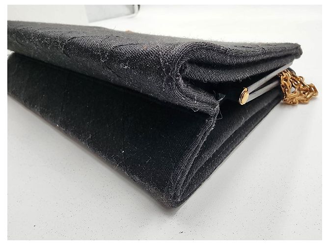 Borsa a tracolla in tessuto con catena Chanel Mademoiselle Bijoux Nero - vista 17
