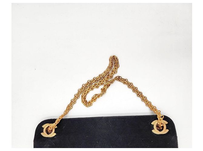 Borsa a tracolla in tessuto con catena Chanel Mademoiselle Bijoux Nero - vista 6