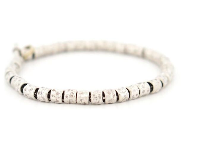 Dodo Pomellato BRACCIALE POMELLATO DODO GRANELLI MISURA 18 XL IN ARGENTO 925 925 10.9 GR CINTURINO - vista 5