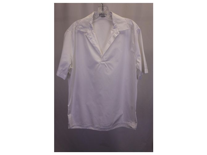 Hermès Polo Hermes de algodón blanco - vista 4