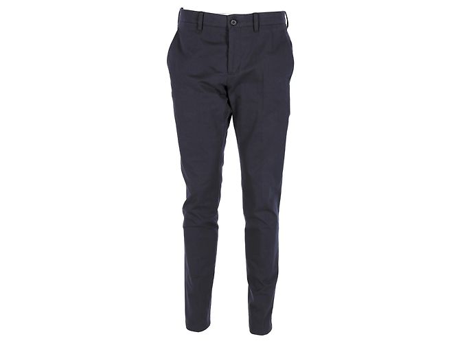 Pantaloni Prada in cotone Blu Navy - vista 6