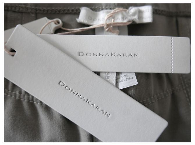 Donna Karan Matte Double Knit Zing Grey Slim Trousers

 Grau - Ansicht 5