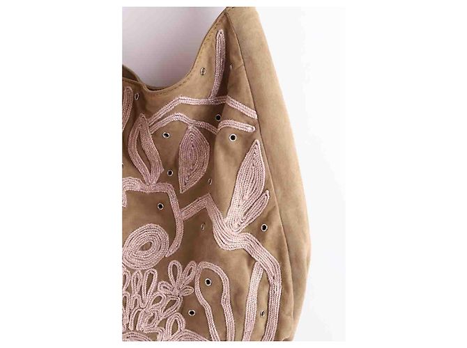 Antik Batik Leder Schultertasche - Ansicht 2