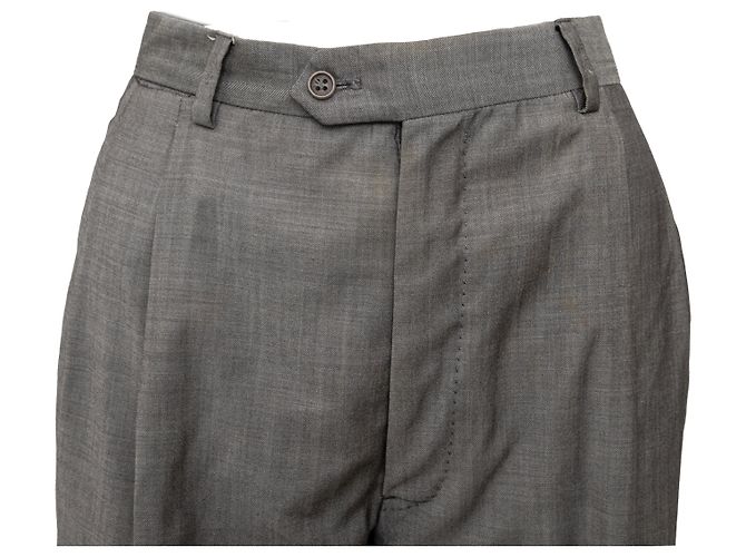 Valentino Super 120's Tailored Pants Grey - view 3