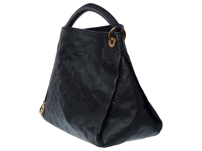 Borsa Artsy LOUIS VUITTON in pelle blu scuro - 101143 Blu navy - vista 4