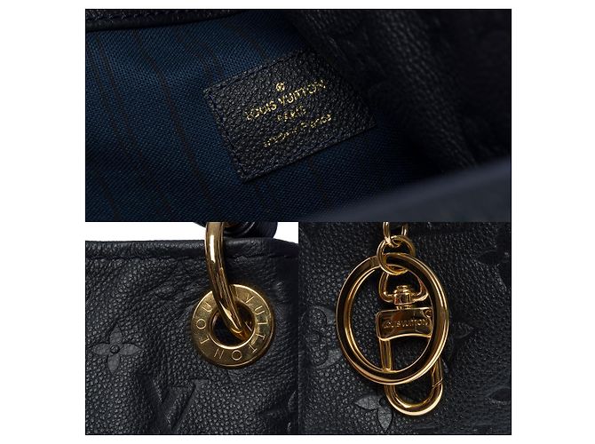 Borsa Artsy LOUIS VUITTON in pelle blu scuro - 101143 Blu navy - vista 6