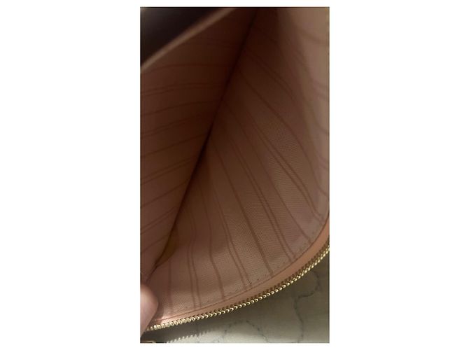 Louis Vuitton Neverfull Edizione Tahitiana Damier Azur Graffiti Rosa Bianco - vista 10