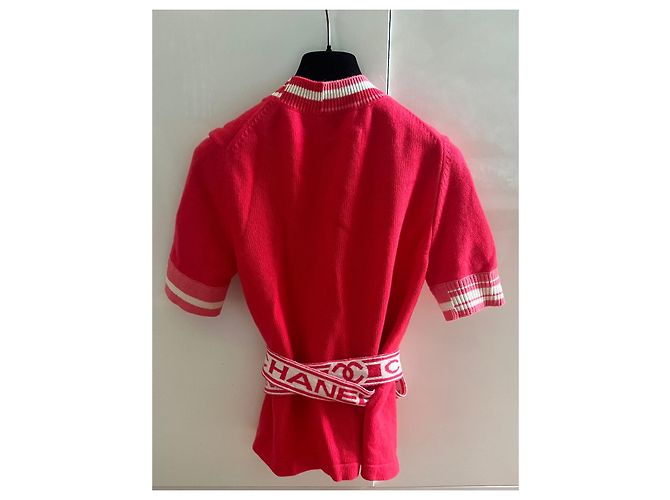 Chanel Paris-Deauville 2019 Cardigan aus Kaschmir Koralle - Ansicht 3