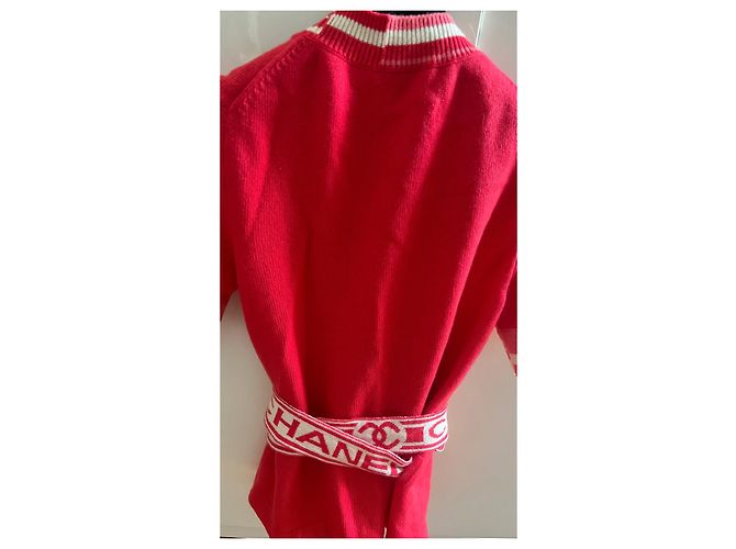 Chanel Paris-Deauville 2019 Cardigan aus Kaschmir Koralle - Ansicht 4