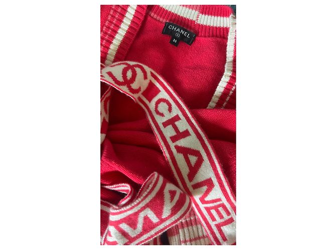 Chanel Paris-Deauville 2019 Cardigan aus Kaschmir Koralle - Ansicht 5