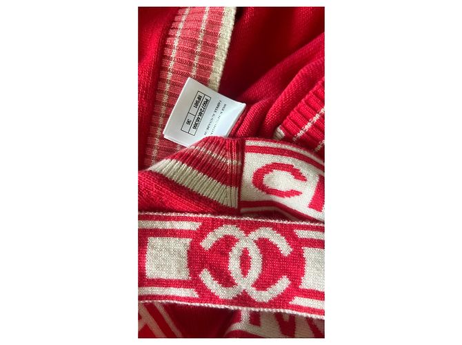 Chanel Paris-Deauville 2019 Cardigan aus Kaschmir Koralle - Ansicht 6