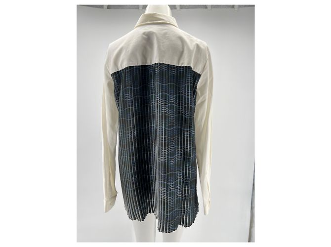 Chloé Stora top T.FR 38 Poliestere Bianco - vista 2