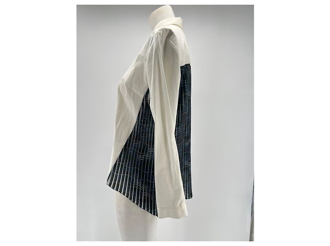 Chloé Stora top T.FR 38 Poliestere Bianco - vista 3