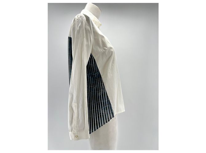 Chloé Stora top T.FR 38 Poliestere Bianco - vista 4