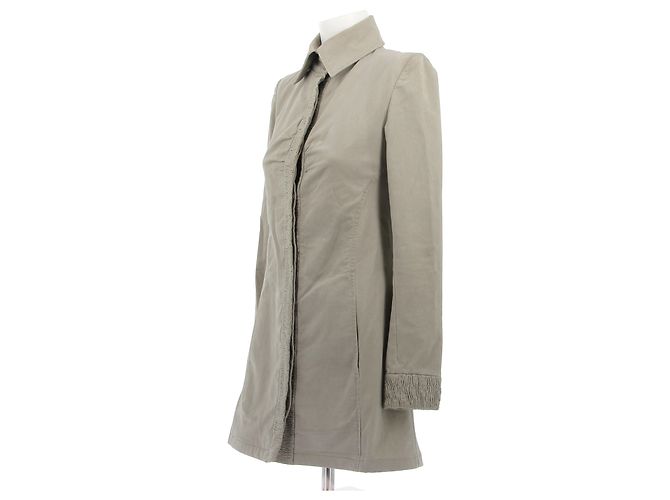 Chaquetas Chanel T.FR 36 Algodón Beige - vista 3